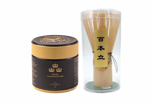 Matcha tin and Whisk Set